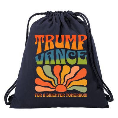 Trump Vance For A Brighter Tomorrow Trump Vance 2024 Drawstring Bag