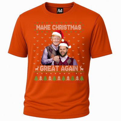 Trump Vance Funny Gift Brothers Make Christmas Great Again Santa Cute Gift Cooling Performance Crew T-Shirt