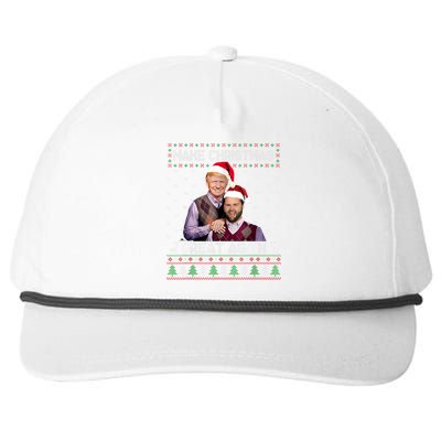 Trump Vance Funny Gift Brothers Make Christmas Great Again Santa Cute Gift Snapback Five-Panel Rope Hat