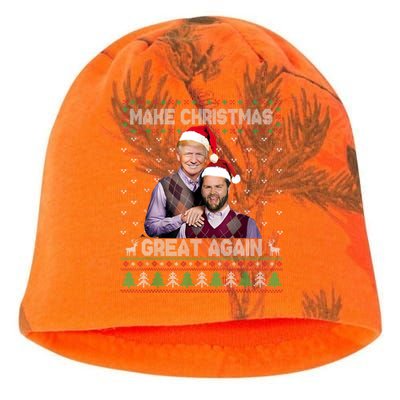 Trump Vance Funny Gift Brothers Make Christmas Great Again Santa Cute Gift Kati - Camo Knit Beanie