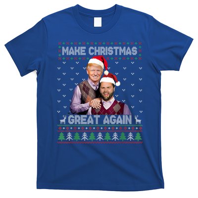 Trump Vance Funny Gift Brothers Make Christmas Great Again Santa Cute Gift T-Shirt