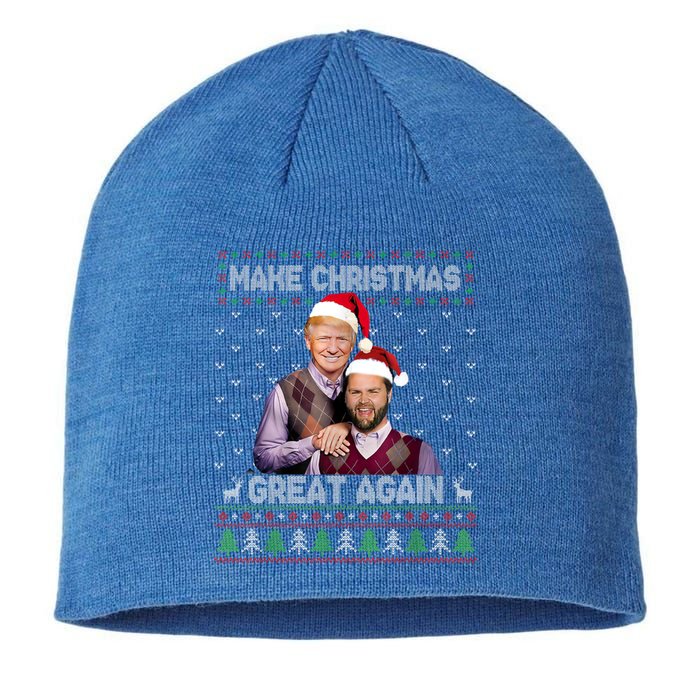 Trump Vance Funny Gift Brothers Make Christmas Great Again Santa Cute Gift Sustainable Beanie