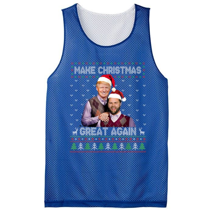 Trump Vance Funny Gift Brothers Make Christmas Great Again Santa Cute Gift Mesh Reversible Basketball Jersey Tank