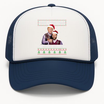 Trump Vance Funny Gift Brothers Make Christmas Great Again Santa Cute Gift Trucker Hat