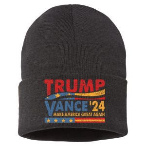 Trump Vance For President 2024 Campaign Us Election Sustainable Knit Beanie