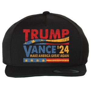 Trump Vance For President 2024 Campaign Us Election Wool Snapback Cap