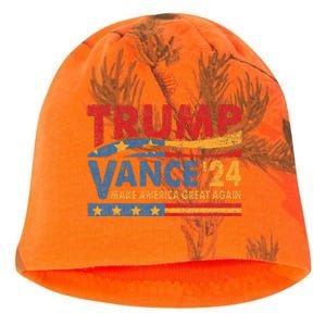 Trump Vance For President 2024 Campaign Us Election Kati - Camo Knit Beanie