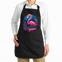 Tropical Vibes Flamingo Retro Palm Tree Apron