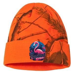 Tropical Vibes Flamingo Retro Palm Tree Kati Licensed 12" Camo Beanie