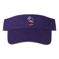 Tropical Vibes Flamingo Retro Palm Tree Visor