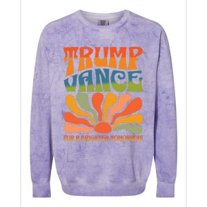 Trump Vance For A Brighter Tomorrow Trump Vance 2024 Colorblast Crewneck Sweatshirt