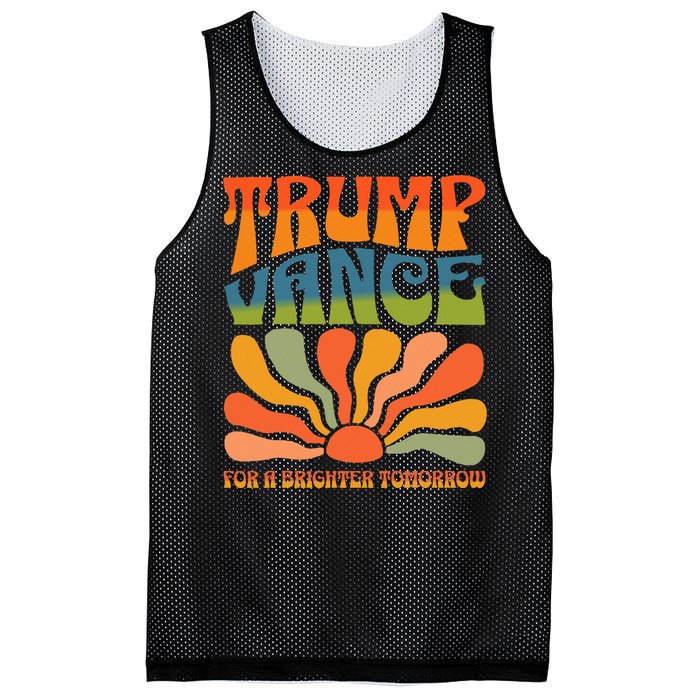 Trump Vance For A Brighter Tomorrow Trump Vance 2024 Mesh Reversible Basketball Jersey Tank