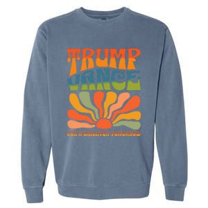 Trump Vance For A Brighter Tomorrow Trump Vance 2024 Garment-Dyed Sweatshirt