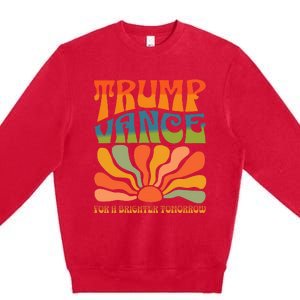 Trump Vance For A Brighter Tomorrow Trump Vance 2024 Premium Crewneck Sweatshirt