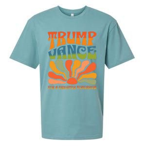 Trump Vance For A Brighter Tomorrow Trump Vance 2024 Sueded Cloud Jersey T-Shirt