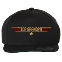 Top Vintage Grandpa Retro 80s FatherS Day Gift For Grandpa Wool Snapback Cap