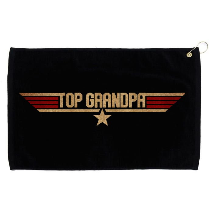 Top Vintage Grandpa Retro 80s FatherS Day Gift For Grandpa Grommeted Golf Towel