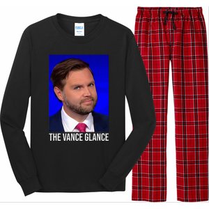 The Vance Glance Funny Jd Vance Long Sleeve Pajama Set