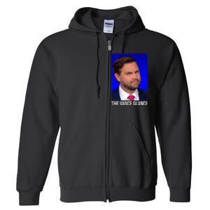 The Vance Glance Funny Jd Vance Full Zip Hoodie