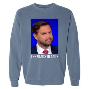 The Vance Glance Funny Jd Vance Garment-Dyed Sweatshirt