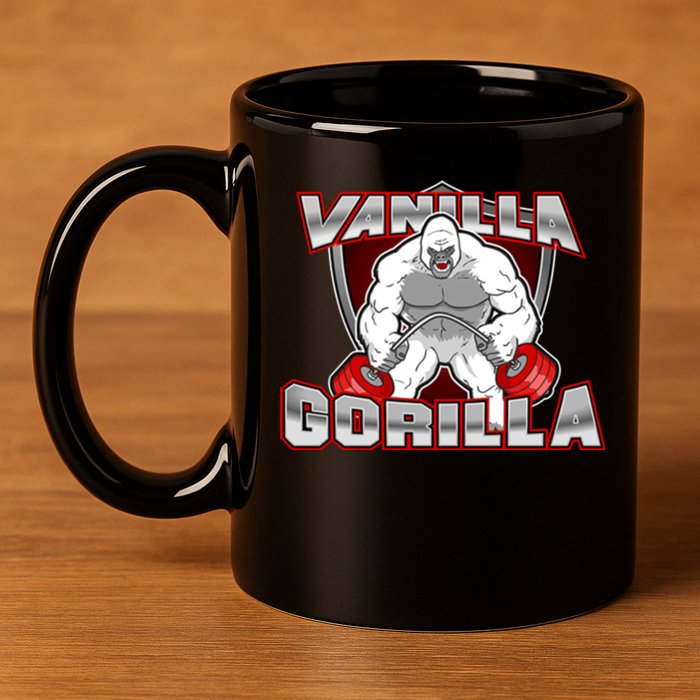 The Vanilla Gorilla 11oz C Handle Ceramic Mug