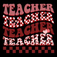 Teacher Valentine Groovy Cute 7-Panel Snapback Hat