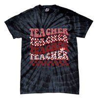 Teacher Valentine Groovy Cute Tie-Dye T-Shirt