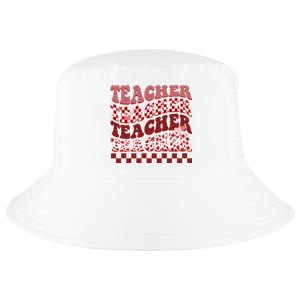 Teacher Valentine Groovy Cute Cool Comfort Performance Bucket Hat