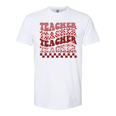 Teacher Valentine Groovy Cute Softstyle® CVC T-Shirt