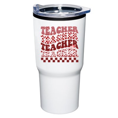 Teacher Valentine Groovy Cute Tumbler