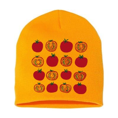 Tomato Vegetable Gardener Short Acrylic Beanie