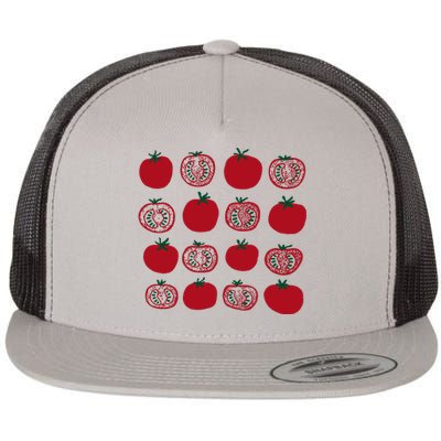 Tomato Vegetable Gardener Flat Bill Trucker Hat