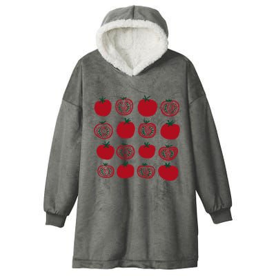 Tomato Vegetable Gardener Hooded Wearable Blanket