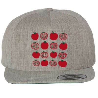 Tomato Vegetable Gardener Wool Snapback Cap