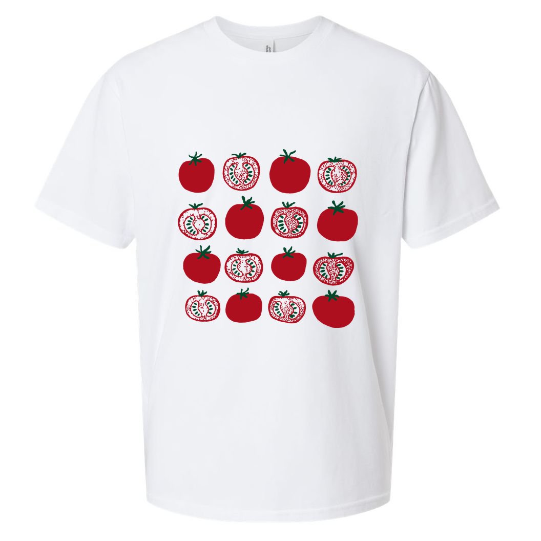 Tomato Vegetable Gardener Sueded Cloud Jersey T-Shirt