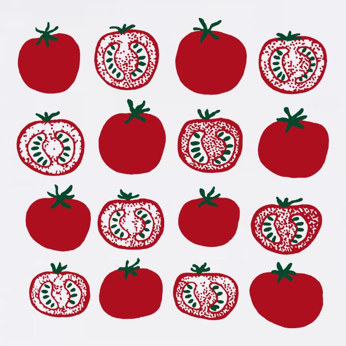 Tomato Vegetable Gardener Flat Bill Trucker Hat