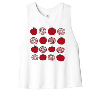 Tomato Vegetable Gardener Women's Racerback Cropped Tank