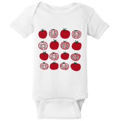 Tomato Vegetable Gardener Baby Bodysuit