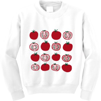 Tomato Vegetable Gardener Kids Sweatshirt