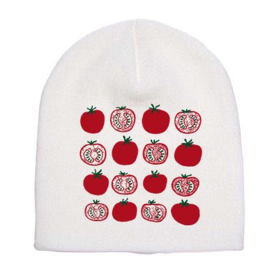 Tomato Vegetable Gardener Short Acrylic Beanie