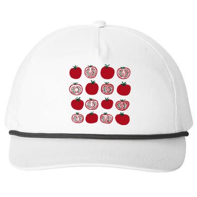 Tomato Vegetable Gardener Snapback Five-Panel Rope Hat