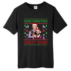 Trump Vance Gift Brothers Make Christmas Great Again Santa Gift Tall Fusion ChromaSoft Performance T-Shirt