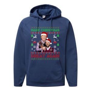 Trump Vance Gift Brothers Make Christmas Great Again Santa Gift Performance Fleece Hoodie