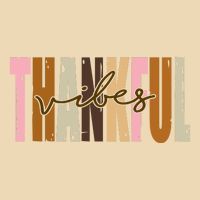 Thankful Vibes Holiday Cute Drawstring Bag