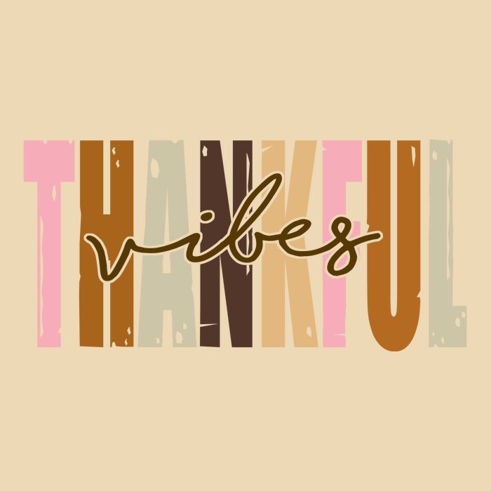 Thankful Vibes Holiday Cute Drawstring Bag