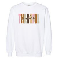 Thankful Vibes Holiday Cute Garment-Dyed Sweatshirt