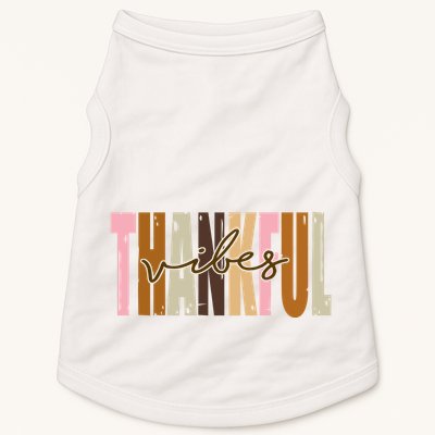 Thankful Vibes Holiday Cute Doggie Tank