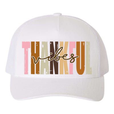 Thankful Vibes Holiday Cute Yupoong Adult 5-Panel Trucker Hat