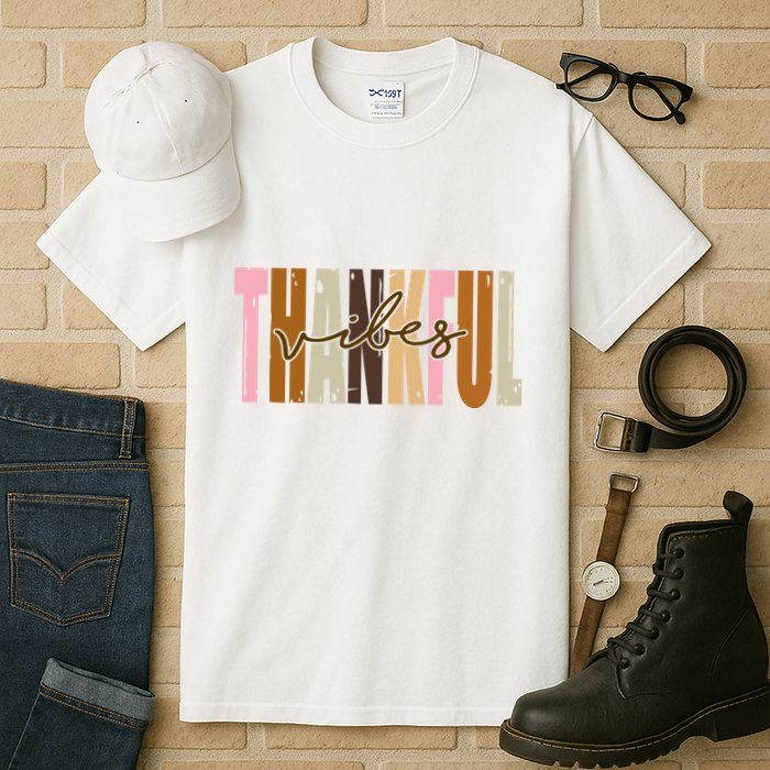 Thankful Vibes Holiday Cute Tall T-Shirt