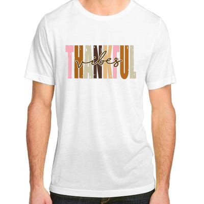 Thankful Vibes Holiday Cute Adult ChromaSoft Performance T-Shirt